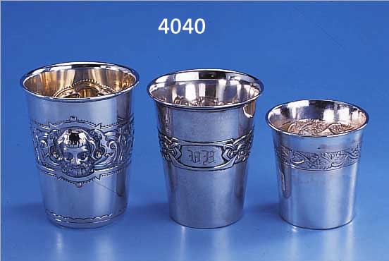 KONVOLUT 3 BECHER, 1 X NORWEGEN, TOSTRUP 1917, 830ER SILBER, INNENVERGOLDUNG, H CA. 7.5 CM; 1 X ...