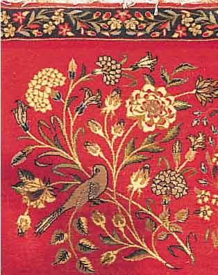 GHOM,PERSIEN CA 75 X 60 CM. FLOR KORKWOLLE