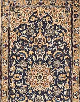 NAIN,PERSIEN CA 110 X 60 CM. FLOR WOLLE MIT SEIDE.