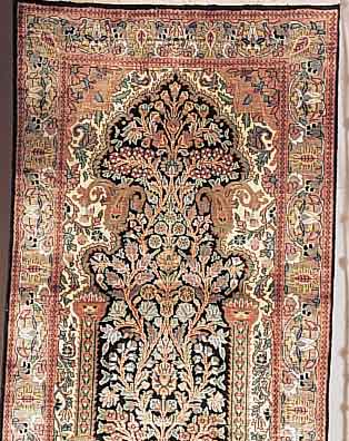 KASCHMIR,INDIEN CA 154 X 94 CM. FLOR SEIDIG.
