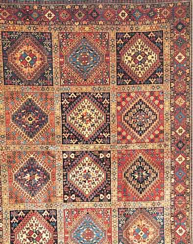 YALAMEH,PERSIEN CA 195 X 150 CM. WOLLE AUF WOLLE.