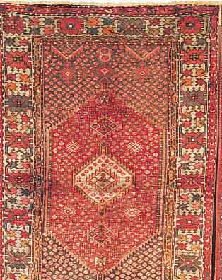 ZANJAN,PERSIEN CA 200 X 130 CM. FLOR WOLLE.CA 30 JAHRE.