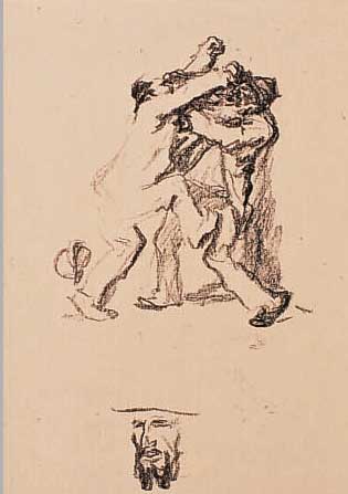 MAYRSHOFER, MAX, ZWEI LITHOGRAPHIEN, BEIDE HANDSIGNIERT, UN BETITELT, NUM. 34/50 BZW. 41/50, GEBRäUNT, JE CA. 7 X 8,5 CM