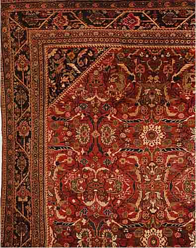 MAHAL,PERSIEN CA 400 X 330 CM. EHZ.4 FLOR WOLLE UM 1930