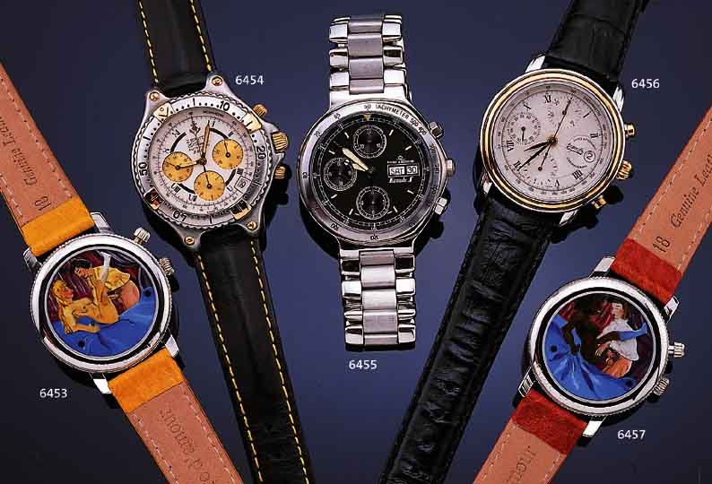 ZENITH ARMBANDCHRONOGRAPH EL PRIMERO, REF.- NR. 19-2000-400, SCHWEIZ UM 1984, EDELST. Z.T.MATT., DRüCKER, KRONE SOWIE REITER AUF LüNETTEHART ...