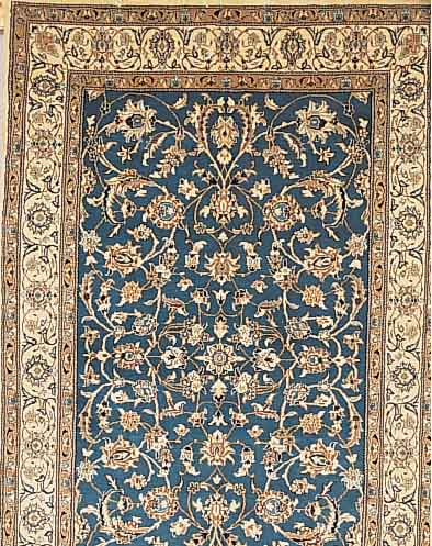 NAIN,PERSIEN CA 250 X 158 CM. FLOR WOLLE MIT SEIDE.
