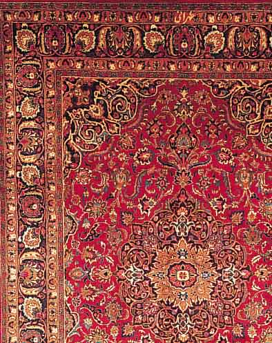 MESCHED,PERSIEN CA 358 X 250 CM. FLOR WOLLE.