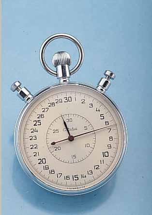SLAVA EINHANDSTOPPER M. SCHLEPPZEIGERFUNKTION, SOWJETUNION UM 1985, METALL-SCHR.-GEH., HARTVERCHR., D. CA. 65 MM, ORIG.-KASTEN, GA- RANTIEKARTE, ...