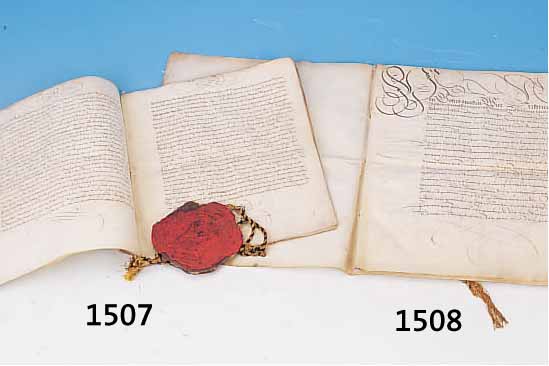 BESITZBESTäTIGUNGSURKUNDEN, SACHSEN, 17. JH., BESTäTIGUNG VON UMFASSENDEN BESITZ-VERHäLTNISSEN DURCH JOHANN GEORG HERZOG VON ...