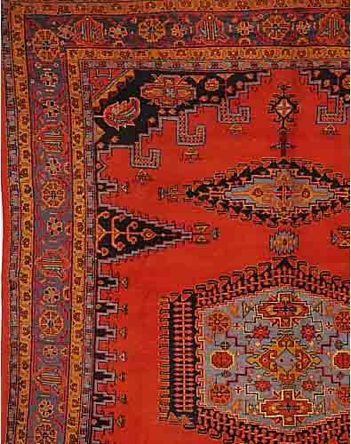 WISS,PERSIEN CA.413 X 322 CM. EHZ.3-4 CA.30 JAHRE FLOR WOLLE