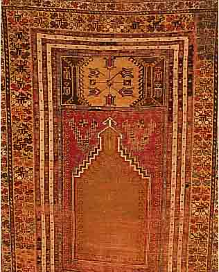 KIRSEHIR,TÜRKEI CA.172 X 120 CM. EHZ.5 WOLLE-WOLLE UM 1900.
