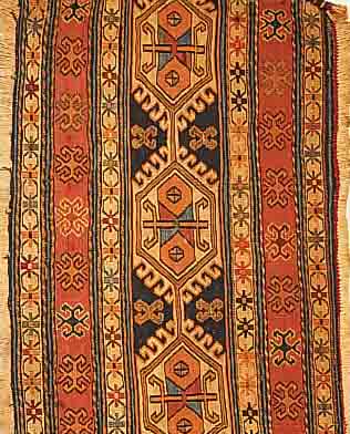 SCHASAWAN,PERSIEN CA.96 X 48 CM. EHZ.2 WOLLE-WOLLE UM 1930 .