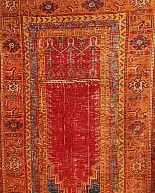 LADDIK,TÜRKEI CA.190 X 112 CM. EHZ.5 WOLLE-WOLLE UM 1890.