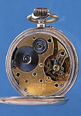 UNION/DÜRSTEIN HERRENTASCHENUHR LEPINE, REF.-NR. 30838, DEUTSCHLAND/SCHWEIZ, 800ER SILBER, RäNDERVERG. ERKENNB., ALTERSBED. ...