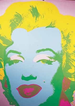WARHOL, ANDY, 1928-1987, MARYLIN, FARBSIEB- DRUCK, EDITION SUNDAY B. MORNING, RüCKSEITIG GESTEMPELT: FILL IN YOUR OWN SIGNATURE, CA. 91 X 91 CM
