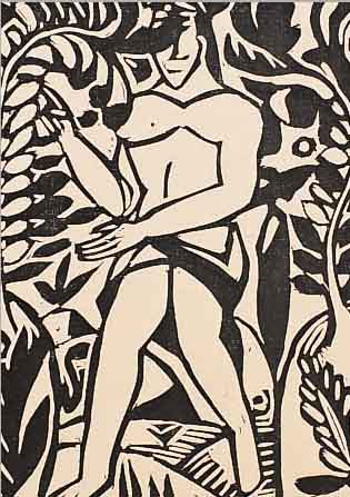 DERAIN, ANDRé, 1880-1954 , 2 HOLZSCHNITTE AUF EINEM BLATT, JE CA. 17 X 14 CM, GEBRäUNT, ...
