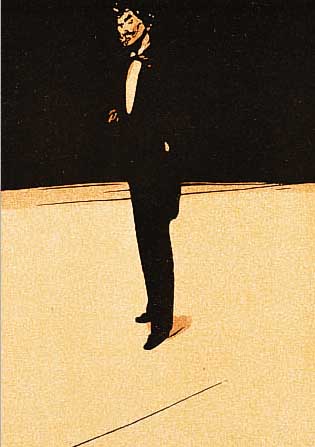 WHISTLER, JAMES ABBOT MCNEILL, 1834-1903 , FARBHOLZSCHNITT, CA. 16.5 X 15 CM, PORTRäT DES WILLIAM NICHOLSON, GEBRäUNT, ...