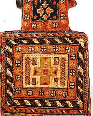 NAIRIZ SALZTASCHE, PERSIEN, 55 X 36CM, EHZ 2, WOLLE AUF WOLLE, UM 1950