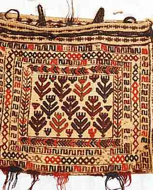 TYMORI, PERSIEN, 38 X 34CM, EHZ 3-4 WOLLE AUF WOLLE, UM 1930