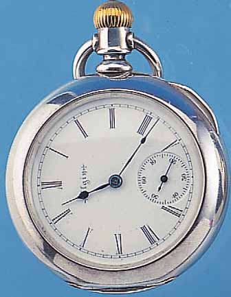 ELGIN HERRENTASCHENUHR, REF.-NR. H9215, USA UM 1901, MüNZSILBER, SOGN. CABRIOLETGEH., (INNENGEH. M. WERK AUSSCHWENKBAR), SCHWERE AUSF., ...
