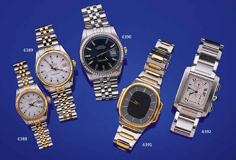 ROLEX HERRENARMBANDUHR DATEJUST, REF.-NR. 6827, SCHWEIZ UM 1980, EDELST., BODEN U. GOLD-KRONE GESCHR., BEI FERTIGST. WASSERD., LüNET- TE U. ...