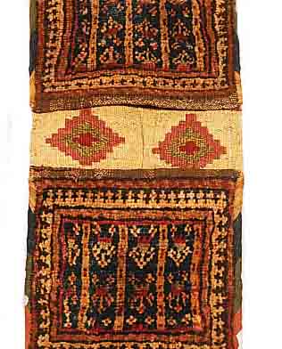 SHASAWAN D.TASCHE, PERSIEN, 43 X 22CM, EHZ 3-4, WOLLE AUF WOLLE, UM 1920