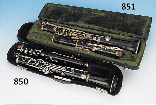 OBOE, DEUTSCH, UM 1900, IN ORIGINALETUI, L. 58 CM, ALTERSSP.