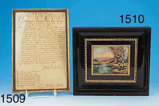 BESTALLUNGSURKUNDE, DAT. 1730 MIT UNTERSCHRIFT DES KöNIGS FRIEDRICH WILHELM VON PREUßEN, GEBRäUNT, 21 X 32 CM