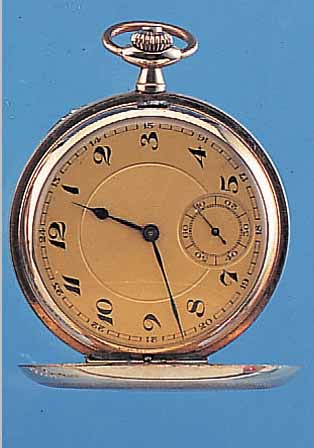 JUNGHANS HERRENTASCHENUHR SAVONETTE, DEUTSCHLAND UM 1935, GOLDDOUBLE (AB HERST. 10 JAHRE GARANTIE), BEIDE SCHALEN SYM. GUILL., L.NUTZSP., ...