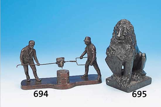 SKULPTUR, SACHSEN, UM 1910/15, SERPENTIN, GESCHNITZT, H. 18 CM