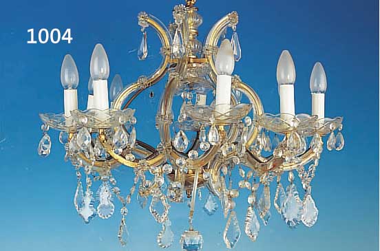 DECKENLEUCHTER, ITALIEN, 30ER JAHRE, GLASUMMANTELTE MONTUREN, REICHER FACETTIERTER GLASBEHANG, 10 BRENNSTELLEN, H. CA. 55 CM, D. CA. 65 ...