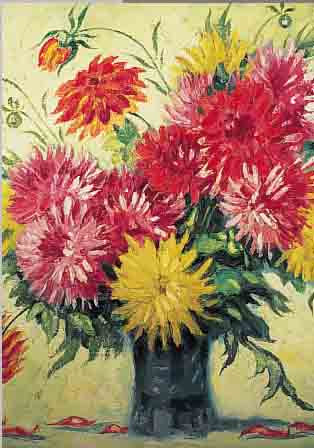 HEINIGER, P., 1. HäLFTE 20. JH., BLUMENSTIL-LEBEN, ÖL/LWD., SIGN., M. CA. 70 X 79,5 CM
