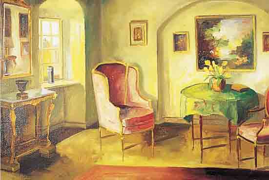 GEERT, EDIT, *1906 KOPENHAGEN, DäNISCHE KüNSTLERIN, DIE SICH AUF BLUMENSTILLEBEN UND INTERIEURS SPEZIALISIERT, HATTE SONDERAUS- STELLUNGEN ...