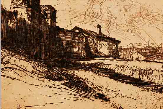 HADEN, FRANCIS SEYMOUR, *1818 LONDON - 1910, HOCHGEACHTETER BRITSCHER GRAFIKER, DER ZUERST ALS CHIRURG TäTIG WAR, WAR ENG MIT WHISTLER VERBUNDEN, ...
