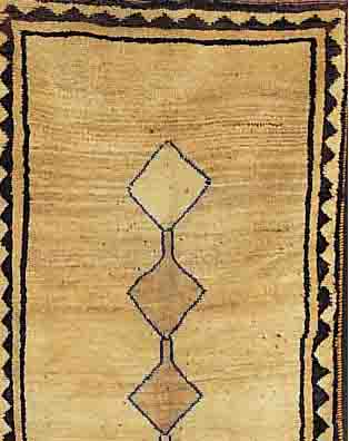 SCHULDEKHAN,PERSIEN CA.208 X 120 CM. EHZ.3 WOLLE AUF WOLLE CA.50 JAHRE.