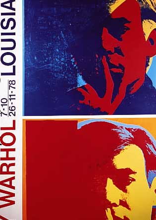WARHOL, ANDY, LOUISIANA, MUSEUM 1978, PLA- KAT, FARBSIEBDRUCK, HANDSIGN., MAßE 99 X 62 CM
