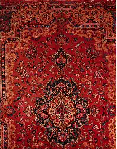 KHANSAR, PERSIEN, 380 X 292CM, EHZ 3 FLOR WOLLE, CA.50 JAHRE