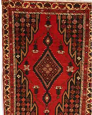 MAZLAGHAN, PERSIEN, 177 X 123CM, EHZ 3 FLOR WOLLE, CA.30 JAHRE