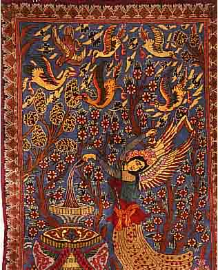 KASHMAR, PERSIEN, 204 X 105CM, EHZ 3 FLOR WOLLE, CA.25 JAHRE