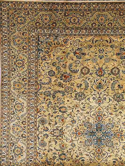 KESCHAN, PERSIEN, 408 X 307CM, EHZ 4 FLOR WOLLE, CA.40 JAHRE