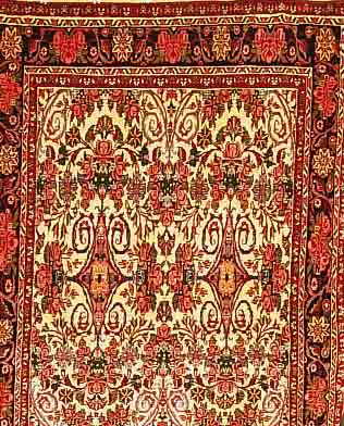 BIDJAR, PERSIEN, 142 X 105CM, EHZ 3 FLOR WOLLE, CA.20 JAHRE