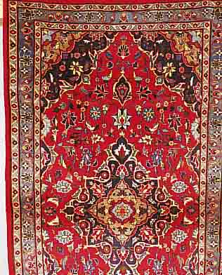 KASHMAR, PERSIEN, 205 X 108CM, EHZ 3 FLOR WOLLE, CA.20 JAHRE