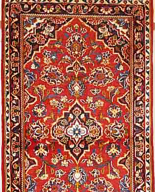 KESCHAN, PERSIEN, 127 X 70CM, EHZ 3 FLOR WOLLE, CA.30 JAHRE