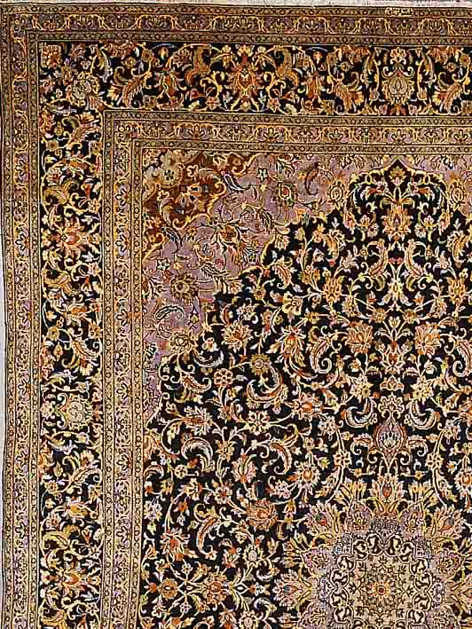 KESCHAN, PERSIEN, 433 X 281CM, EHZ 3 FLOR WOLLE, CA.40 JAHRE