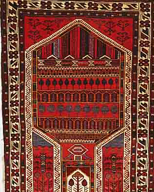 TEYMEH, AFGHANISTAN, 137 X 86CM, EHZ 2 WOLLE AUF WOLLE, CA.30 JAHRE