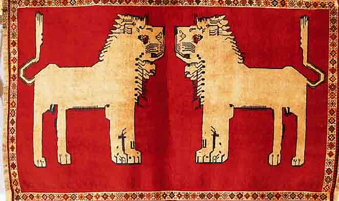 GASHGAI, PERSIEN, 161 X 111CM, EHZ 3 WOLLE AUF WOLLE, CA.40 JAHRE