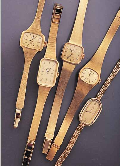 KONVOLUT: 11 DUGENA DAMENARMBANDUHREN, UNGETR. LAGERW. NACH GESCHäFTSAUFL., ALLE GEFERT. IN DER ZEIT VON 1975-1988, ALLE METALLGEH. ...