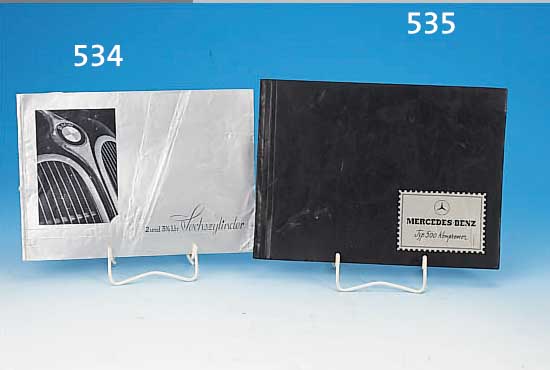 PROSPEKT, BMW, 1935/40, 2 UND 3 1/2 LTR. SECHSZYLINDER, GEKNICKT, ALTERSSCHäDEN