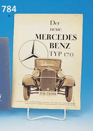 PROSPEKT, MERCEDES BENZ TYP 170, 30ER JAHRE, EINBAND L. BESCH.
