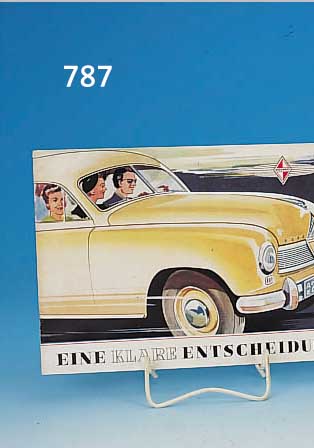 PROSPEKT, BORGWARD, 1953/55 HANSA 1500, L. GEBRAUCHSSPUREN